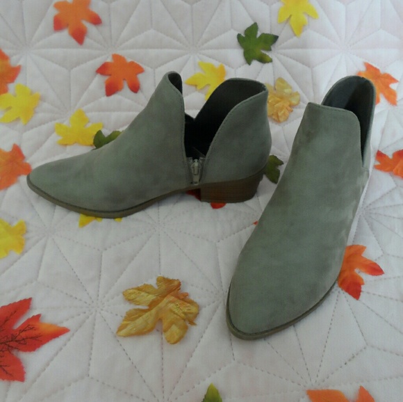 Rue21 Shoes - Grey faux suede ankle booties